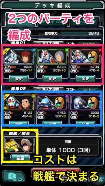 パーティ編成 パーティ編成