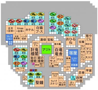 訓練所合体時の配置(地下なし)