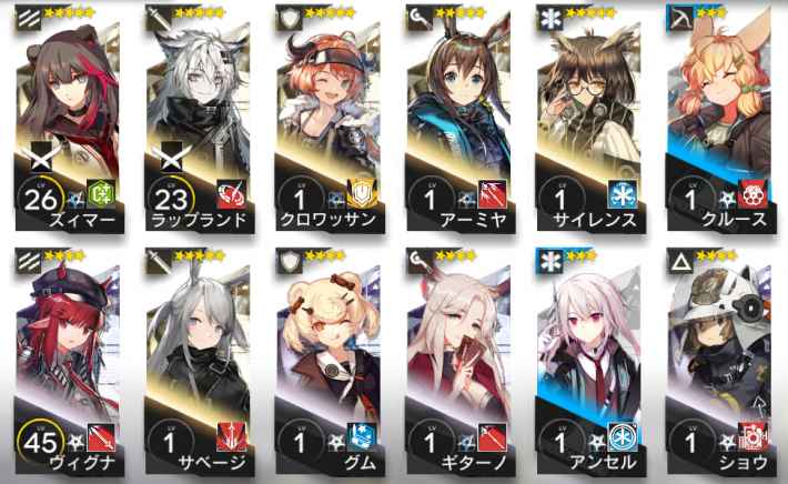 バランスの取れた編成