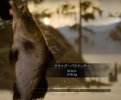 釣った魚はサイズと重さが記録される。巨大な魚を釣って友達に自慢しよう。