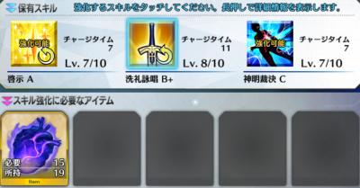 天草四郎のスキルLv上げ