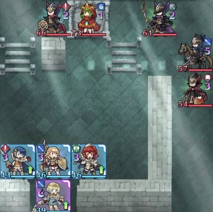 FEヒーローズは8×6のマップバトル画像