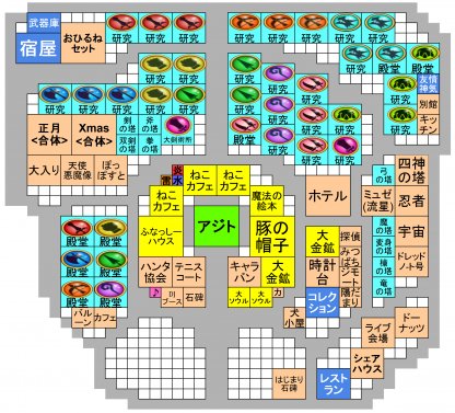 全施設合体時の配置(地下あり)