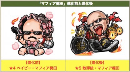 「マフィア梶田」進化前と進化後